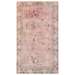 Pink Vintage Wool Cotton Blend Rug - 5'3" x 9'