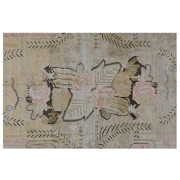 Vintage Wool Cotton Blend Rug - 5'6" x 8'4"