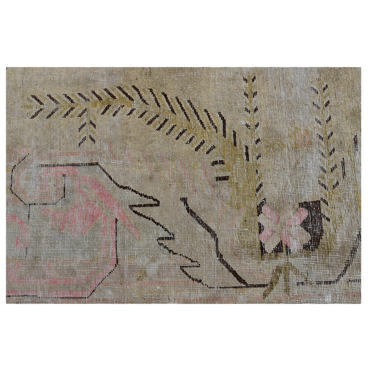 Vintage Wool Cotton Blend Rug - 5'6" x 8'4"