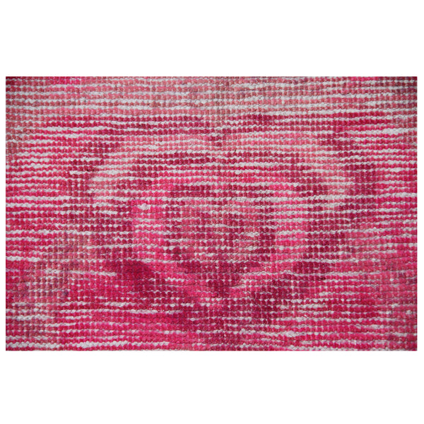 Pink Vintage Wool Cotton Blend Rug - 4'9" x 8'