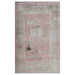 Pink Vintage Wool Cotton Blend Rug - 5'9" x 9'