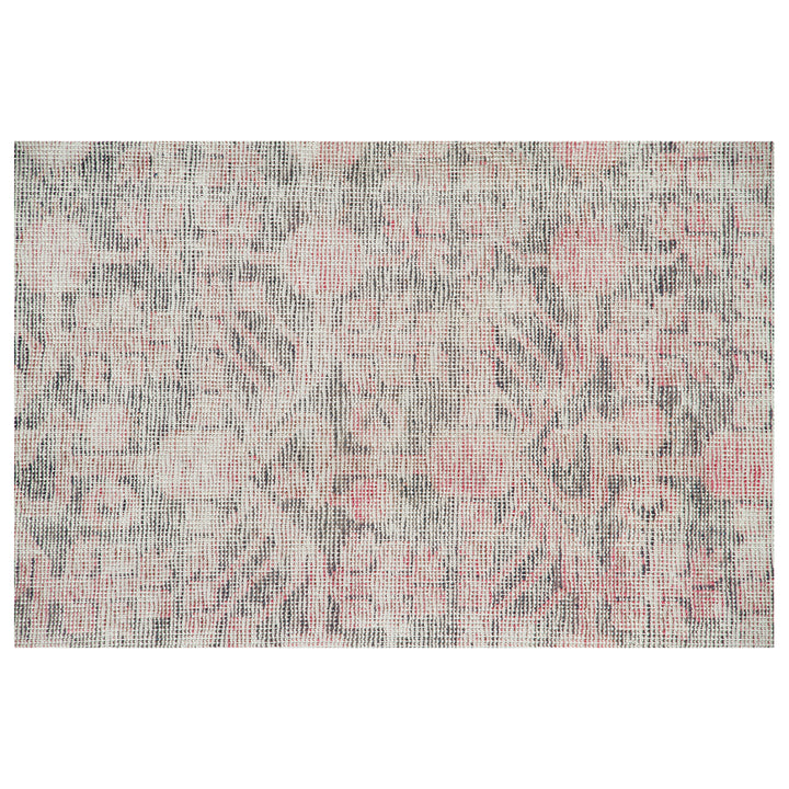 Pink Vintage Wool Cotton Blend Rug - 5'1" x 10'