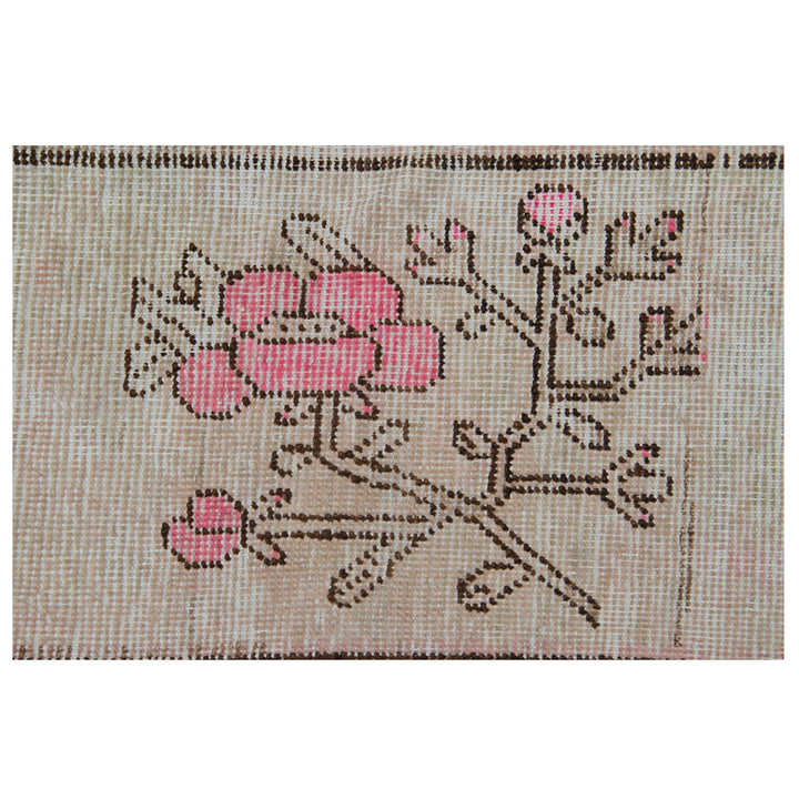 Vintage Wool Cotton Blend Rug - 5'6" x 8'7"