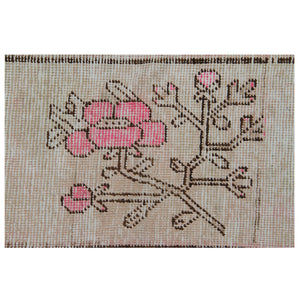 Vintage Wool Cotton Blend Rug - 5'6" x 8'7" - hover