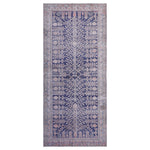 Purple Vintage Wool Cotton Blend Rug - 4'6" x 10'8"