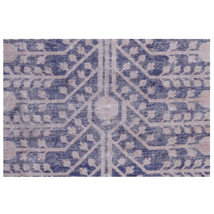 Purple Vintage Wool Cotton Blend Rug - 4'6" x 10'8"