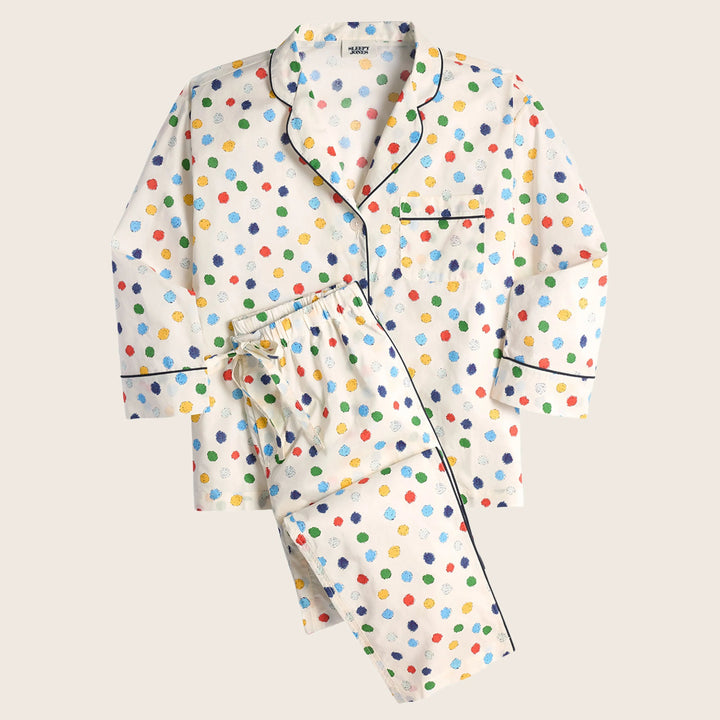 Marina Pajama Set in Pom Pom Print S