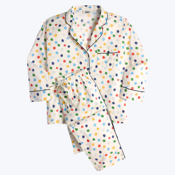 Marina Pajama Set in Pom Pom Print S