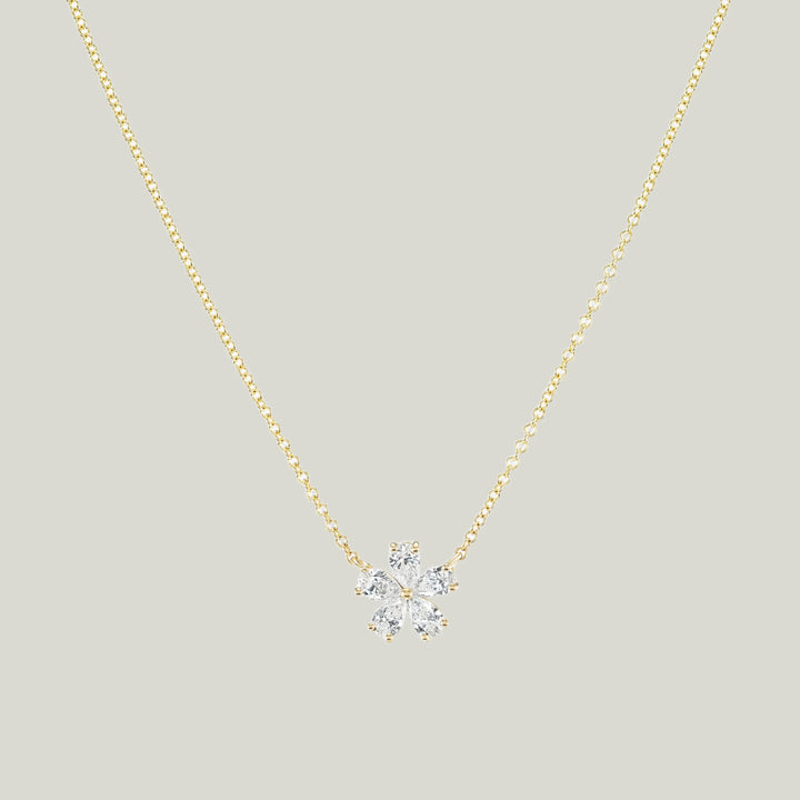 Mini Forget-Me-Not Diamond Pendant