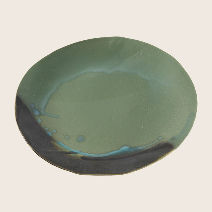 Jardin Dinner Plate Green/Black