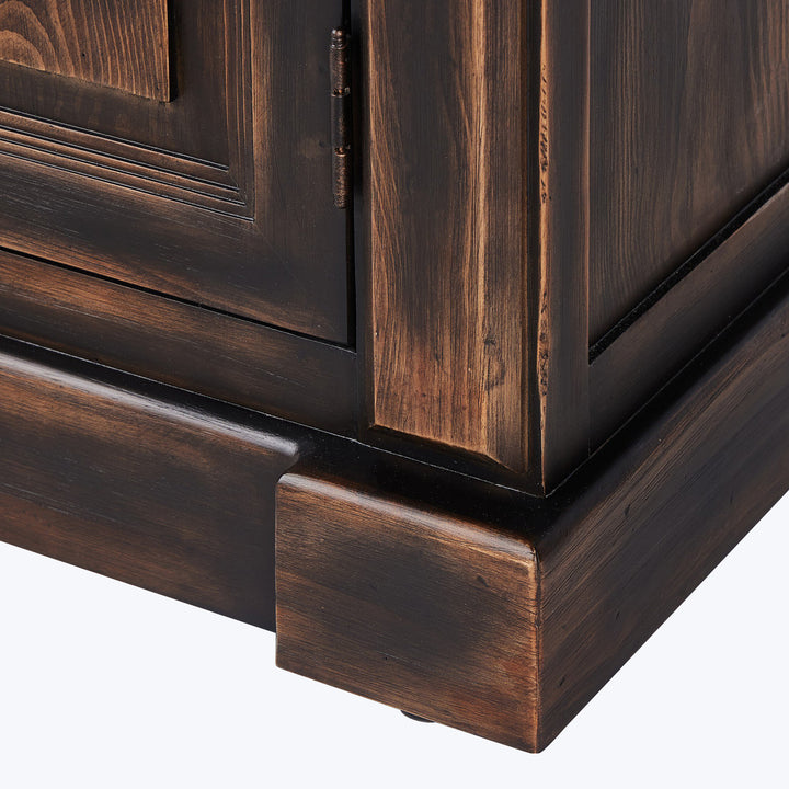 Detail-oriented craftsmanship showcasing quality woodwork with intricate panel design.