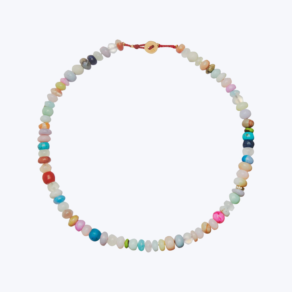 Candy Gem Necklace in Rainbow