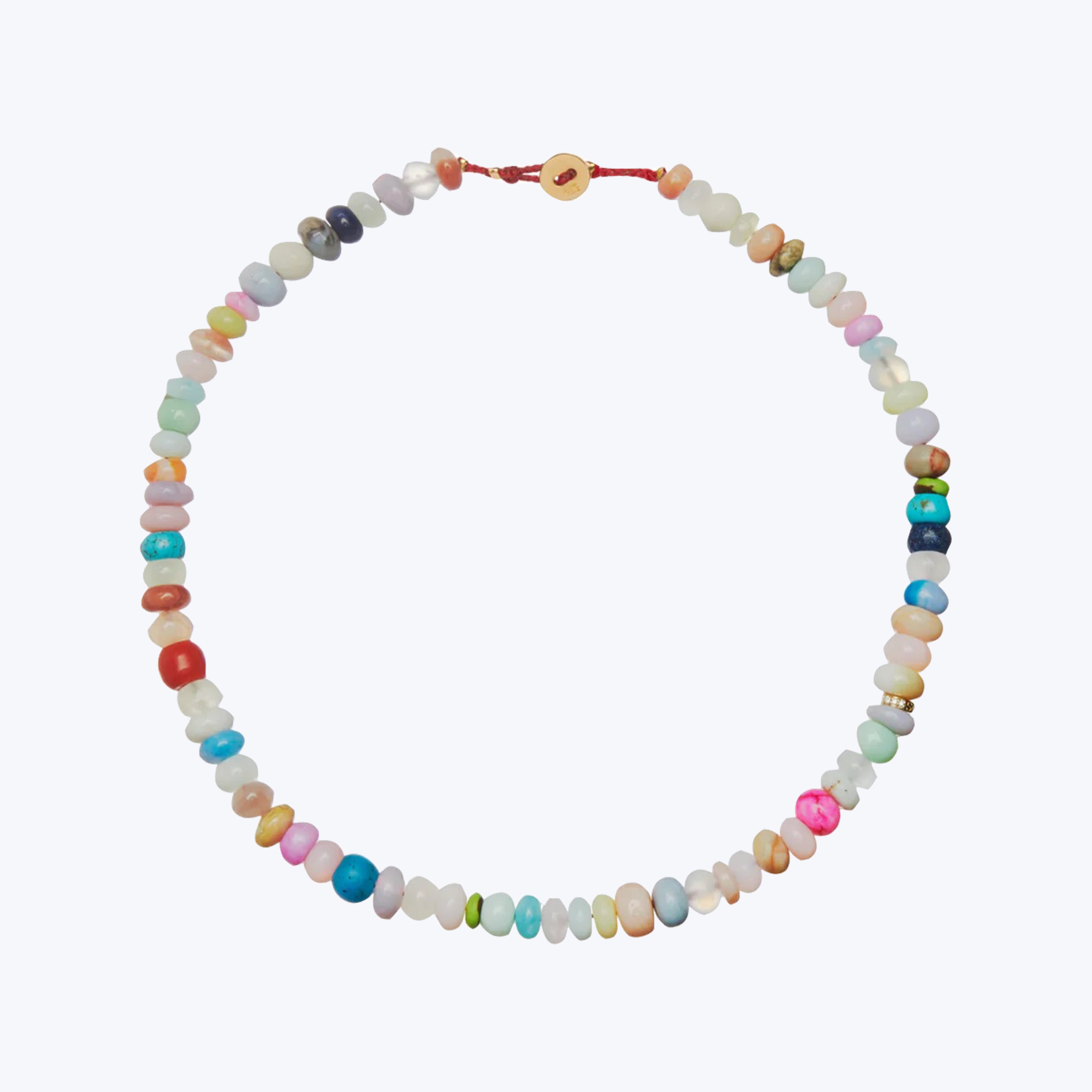 Candy Gem Necklace in Rainbow