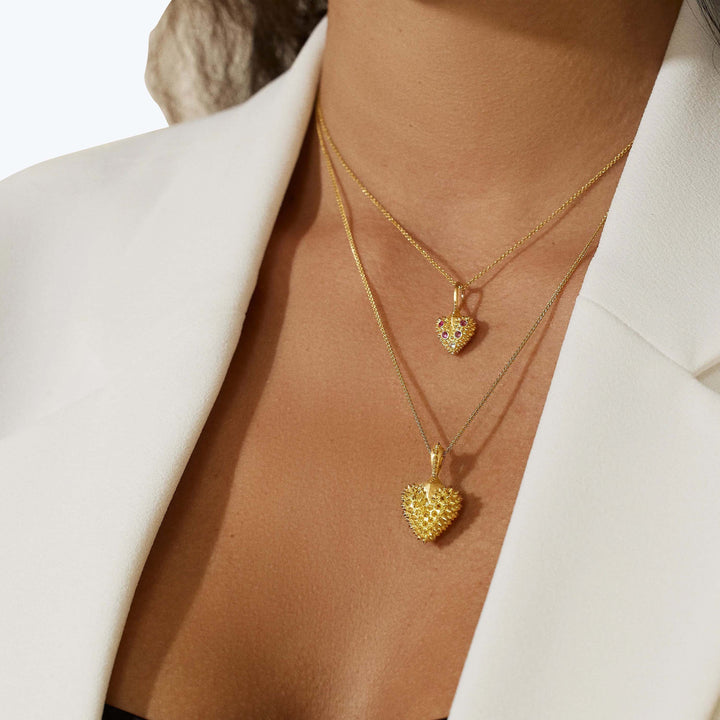 Pierce Your Heart Mini Ombre Necklace
