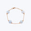 Circuital Bracelet in Chalcedony + Rose Gold
