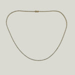 5.08 ct 14K yellow gold tennis necklace