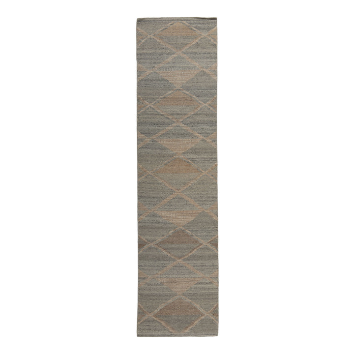 Modern Handknotted Wool Rug - 2'9" x 12'