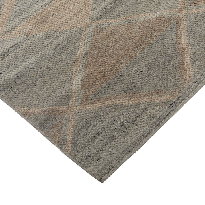 Modern Handknotted Wool Rug - 2'9" x 12'