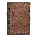 Floral Antique Wool Rug - 10'9" x 14'9"