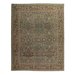 Floral Antique Wool Rug - 11' x 13'4"
