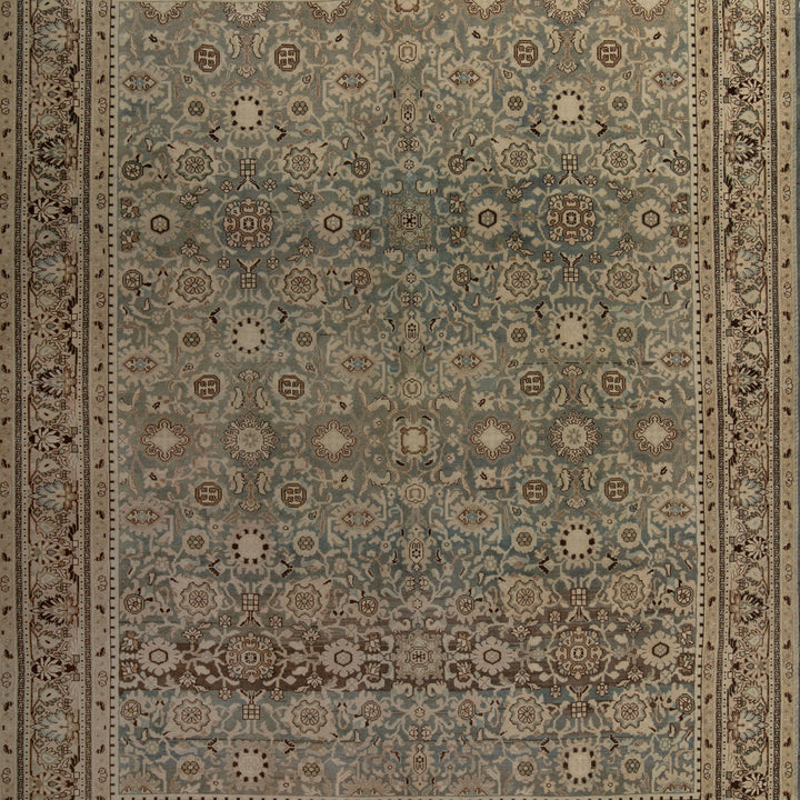 Floral Antique Wool Rug - 11' x 13'4"