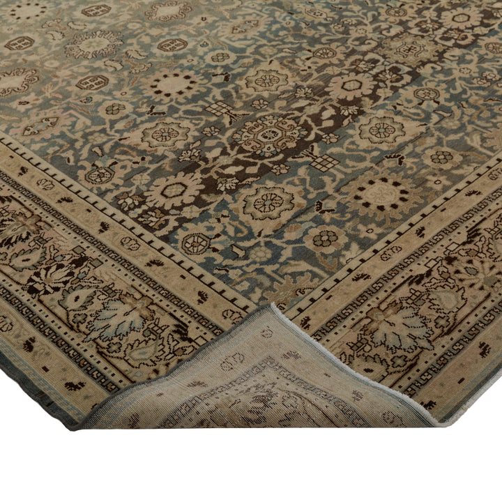 Floral Antique Wool Rug - 11' x 13'4"