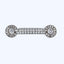 Diamond Bar Brooch Earrings