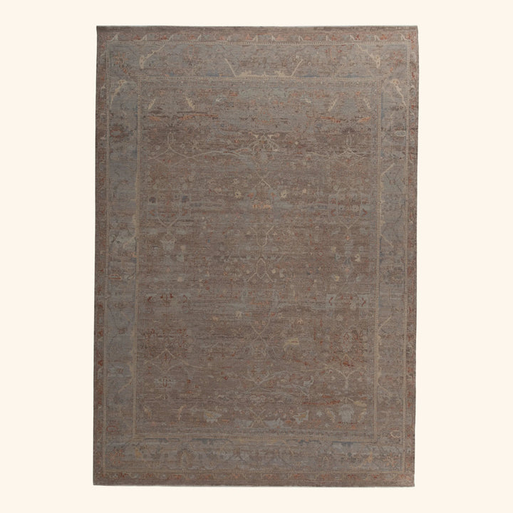 Transitional Wool & Silk Rug - 10' x 14'3"