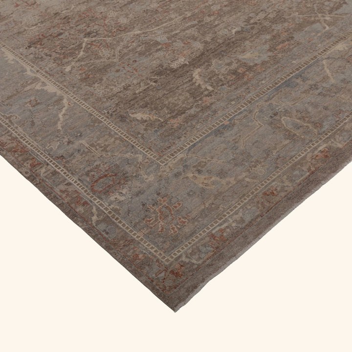 Transitional Wool & Silk Rug - 10' x 14'3"