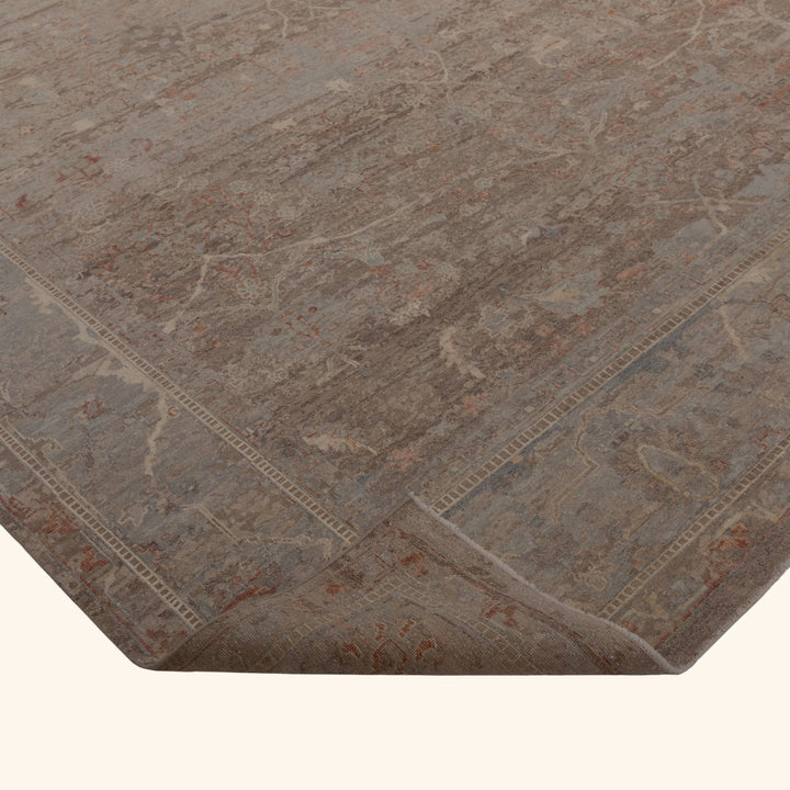 Transitional Wool & Silk Rug - 10' x 14'3"