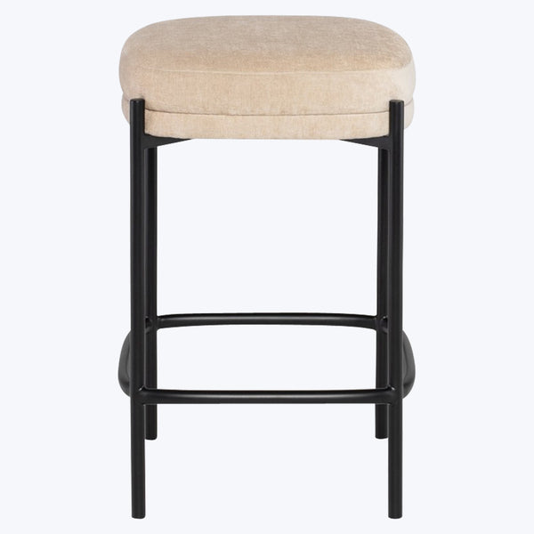 Inna Backless Bar and Counter Stool Counter Stool / Almond