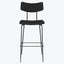 Soli Bar and Counter Stool Bar Stool / Activated Charcoal