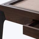 Oak Wood Mahjong Card Table Smoked