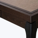 Oak Wood Mahjong Card Table Smoked