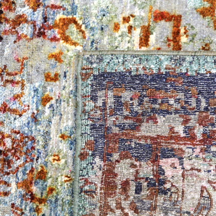 Multicolored Alchemy Silk Rug - 8'10" x 11'10"