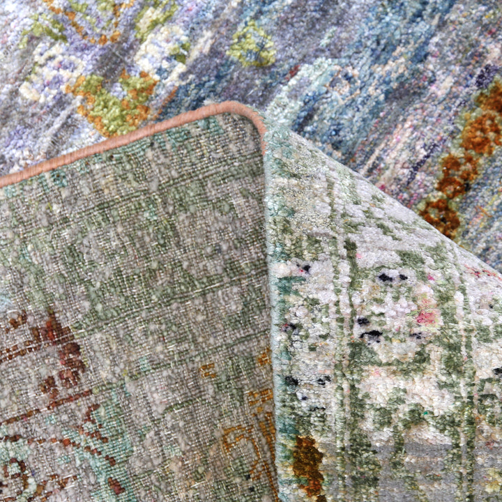 Multicolored Alchemy Silk Rug - 8'10" x 11'10"