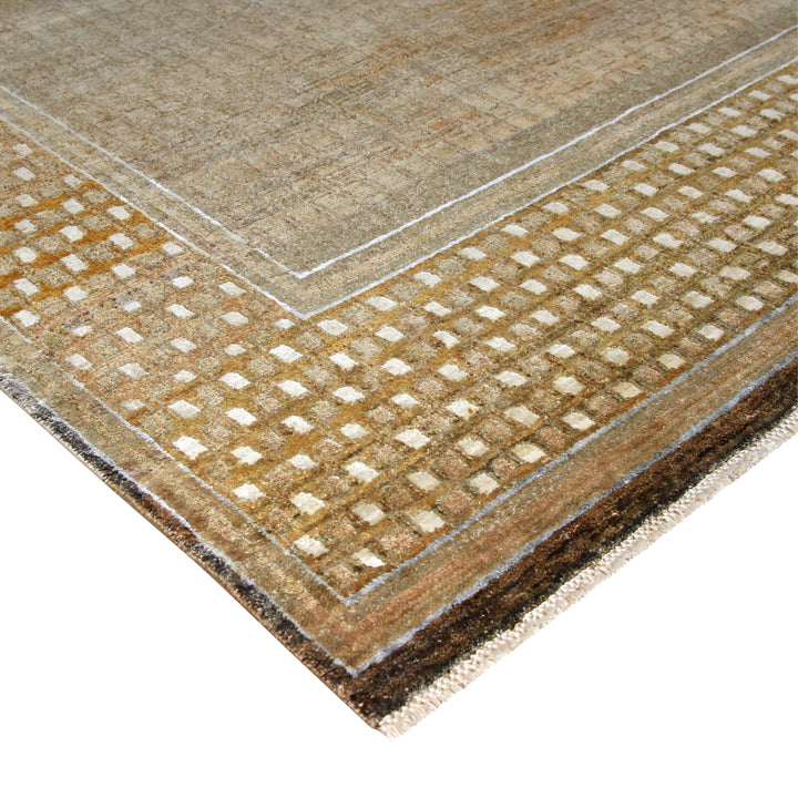 Tan Alchemy Silk & Wool Rug - 8'9" x 12'4"
