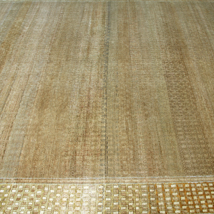 Tan Alchemy Silk & Wool Rug - 8'9" x 12'4"