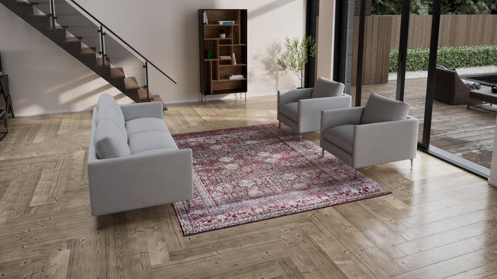 Red Transitional Alchemy Silk Rug - 8' x 9'8"