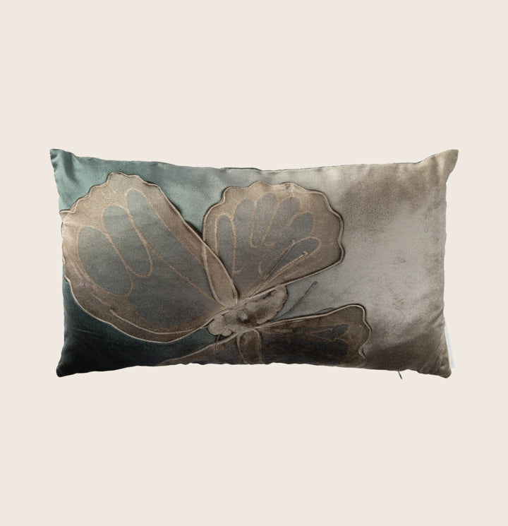 Ombre Monarch Lumbar Pillow, Malachite