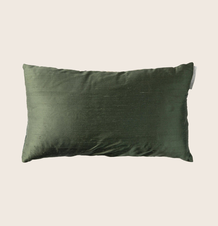 Ombre Monarch Lumbar Pillow, Malachite