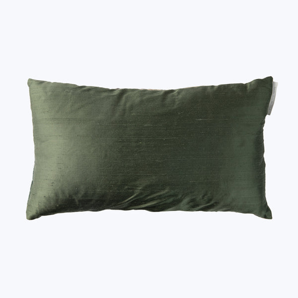 Ombre Monarch Lumbar Pillow, Malachite on Cobble