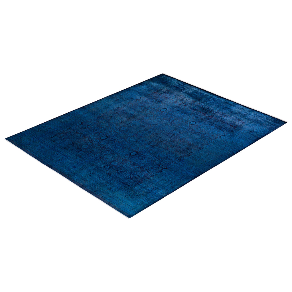 Blue Transitional Wool Rug - 8'1" x 10'1"