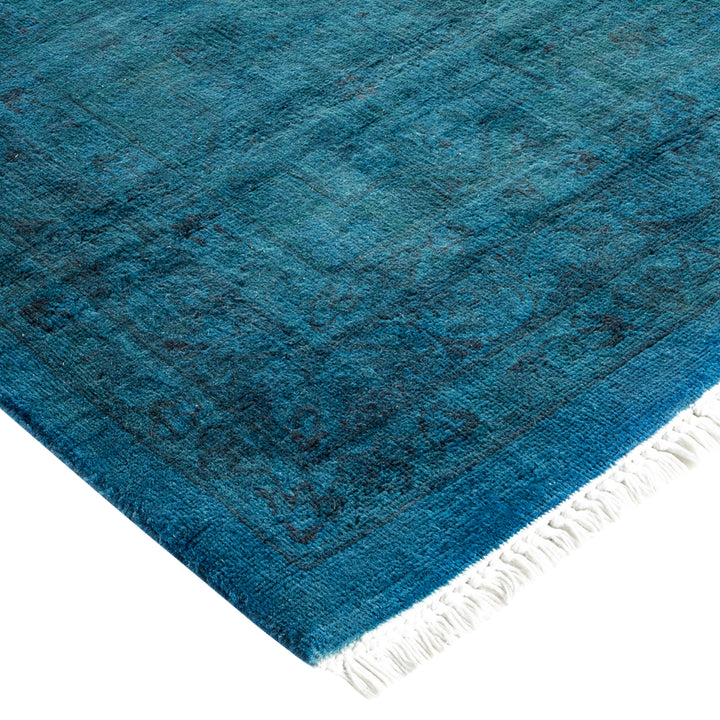 Blue Transitional Wool Rug - 10'2" x 13'10"
