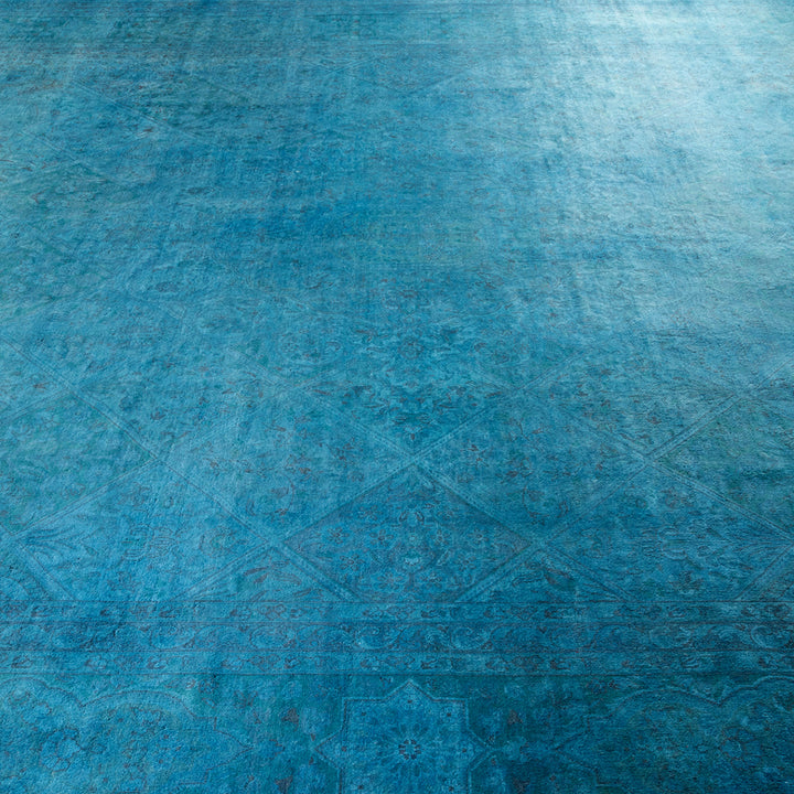 Blue Transitional Wool Rug - 10'2" x 13'10"