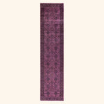 Pink Transitional Wool Rug - 3' x 13'1"