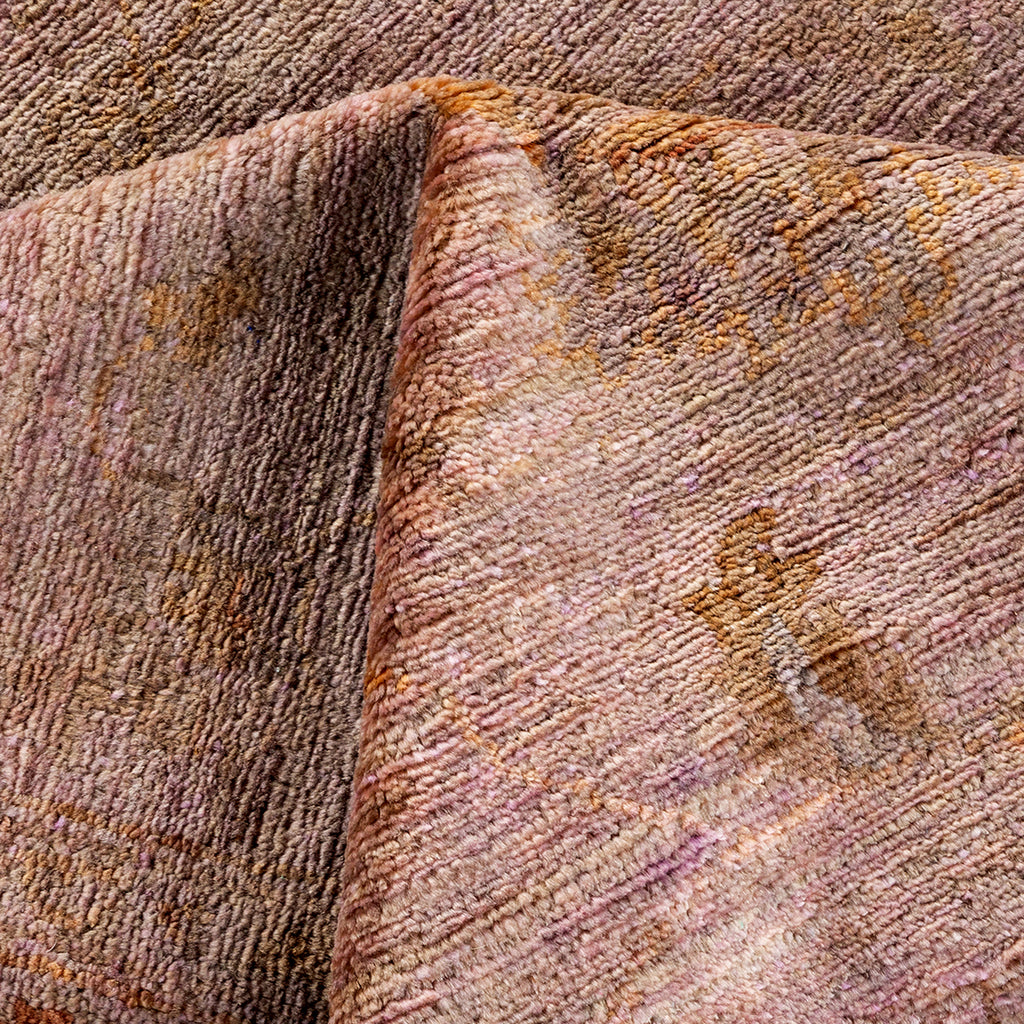 Pink Transitional Wool Rug - 7'8" x 9'8"