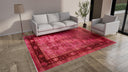 Pink Overdyed Wool Rug - 8'1" x 10'4"