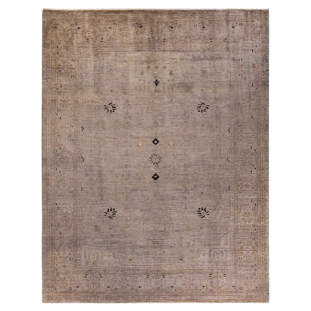 Natural Transitional Wool Rug - 9'2" x 11'7"