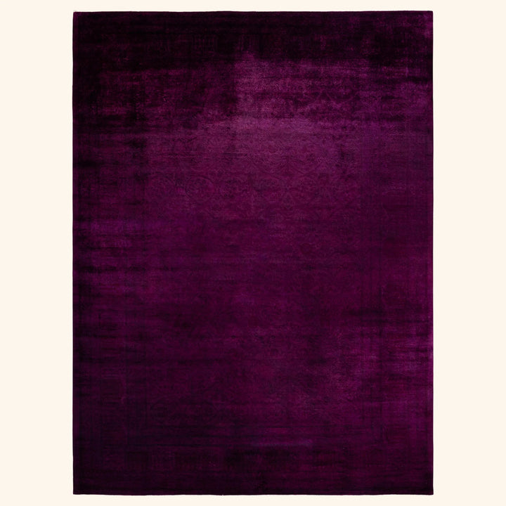 Pink Transitional Wool Rug - 10'2" x 13'5"